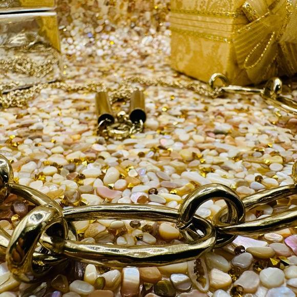 Chicos long length for necklace, flawless, two strand gold tone fall colors NWOT - Picture 9 of 10